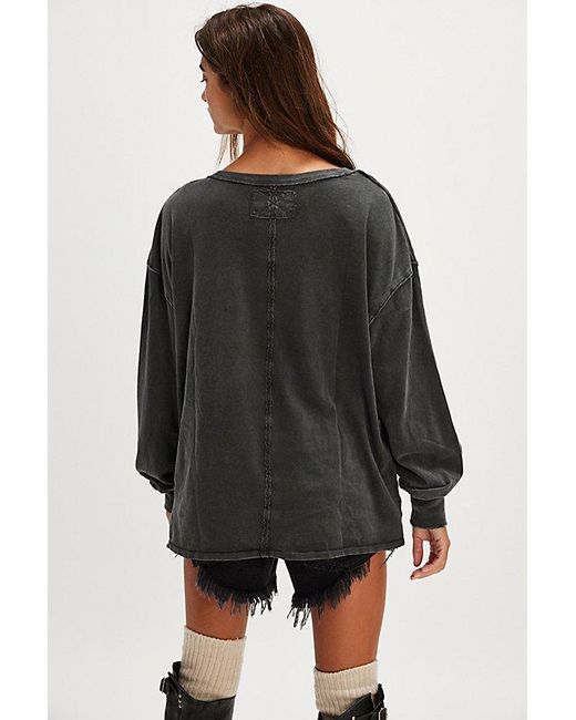 Free People Multicolor Fade Into You Tee At Free People In Metal Stiletto, Size: Xs
