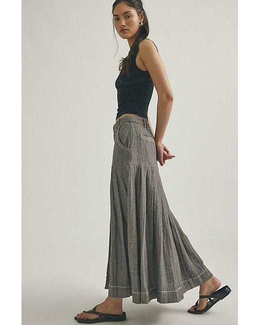 Free People Multicolor 53Rd Street Tailored Maxi Skirt