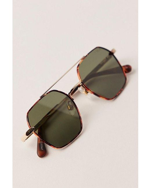Free People Green Sara Polarized Sunnies