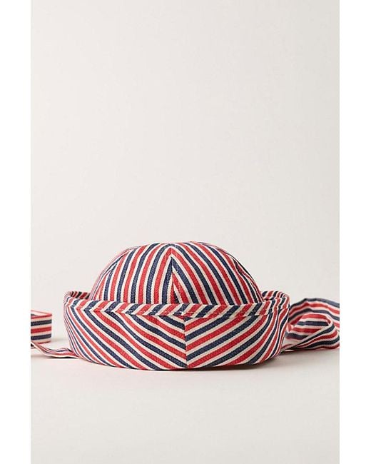 Free People Multicolor Striped Sailor Bucket Hat