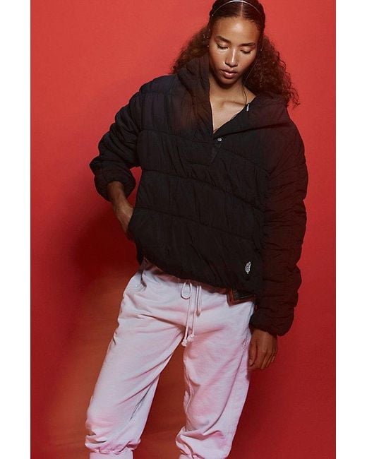 Fp Movement Red Polly Puffer Pullover