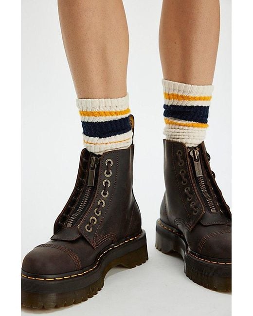 Dr. Martens Black Sinclair Zip Front Boots