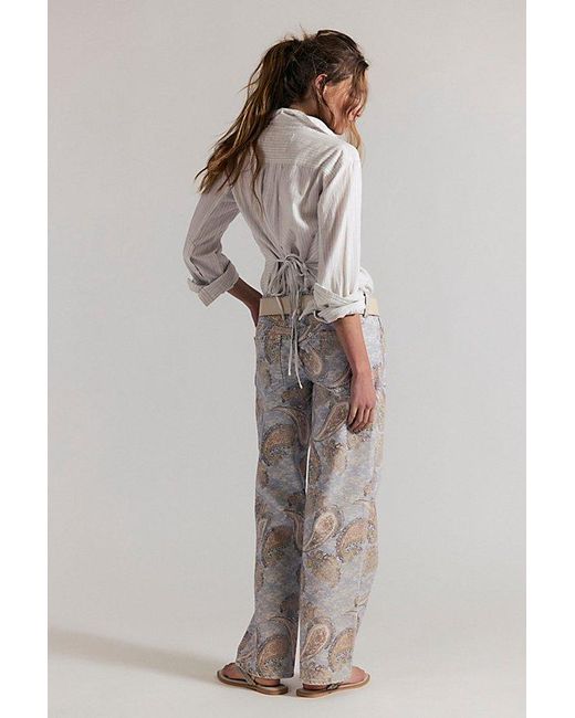 Free People Gray Tennessee Low-Rise Illusions Jeans