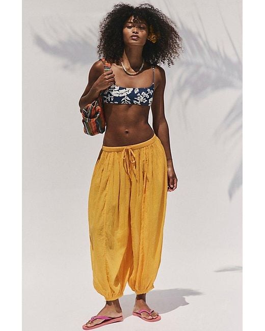 free-est Yellow Playa Party Balloon Pants By