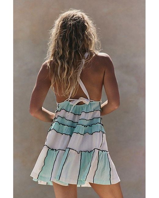 free-est Multicolor Cora Cotton Mini Dress By