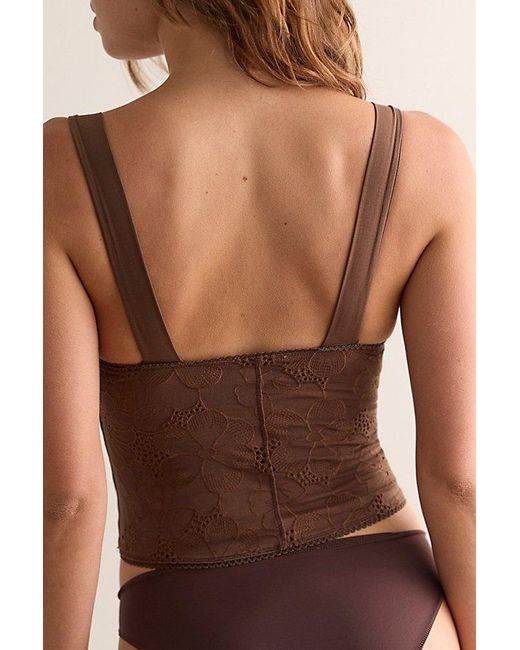 Intimately By Free People Brown Ever Afternoon Triangle Cami By