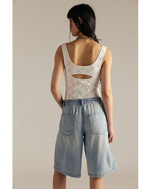 Free People Multicolor Crvy Back To Basics Shorts By