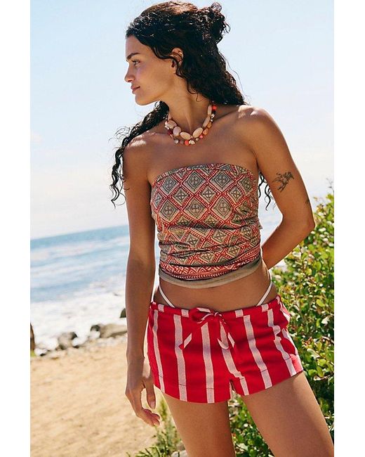 free-est Red Hot Hot Hot Micro Shorts By