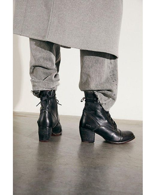 Bed Stu Gray Brooklyn Lace Up Ankle Boots