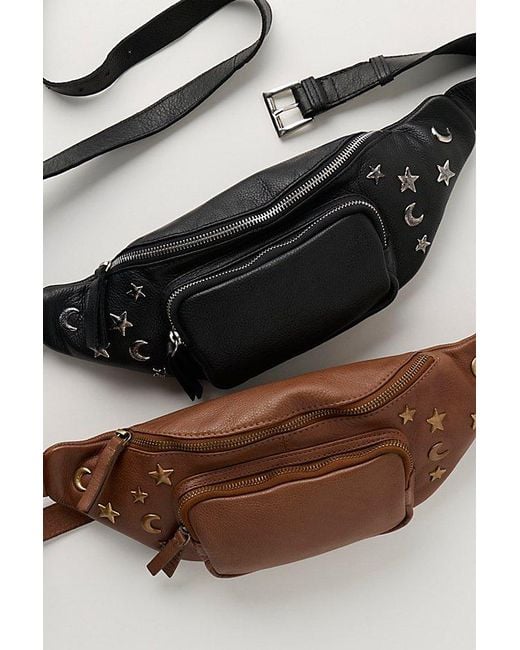 Free People Black Sonar Studded Sling Bag