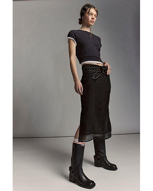 Free People Black Anok Harness Moto Boots