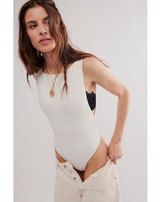 Intimately By Free People White Raven Bodysuit