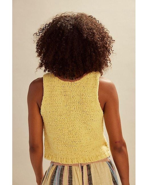 Free People Natural Sicily Shell Sweater