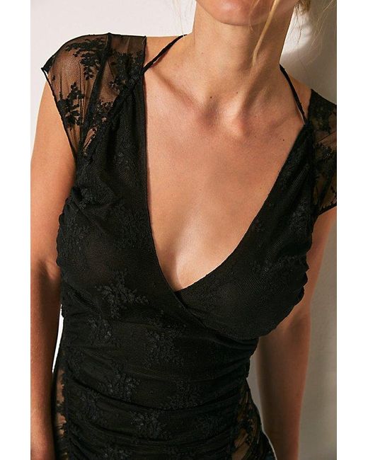 Intimately By Free People Black Lacey In Love Cami