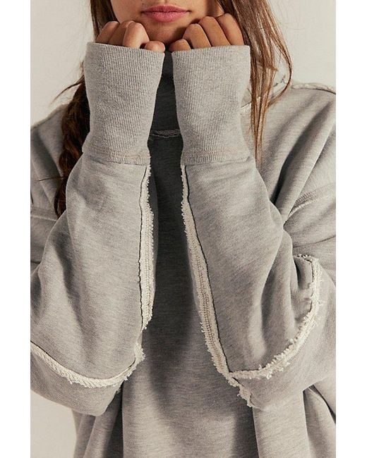 Free People Gray Anna Turtleneck