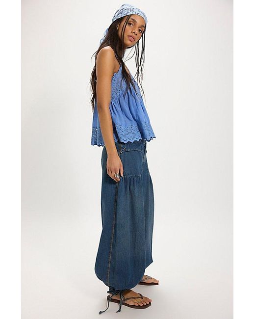 Free People Blue We The Free Lotus Jeans