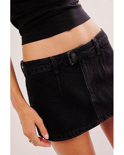 Free People Black We The Free Galivanting Peekaboo Skort