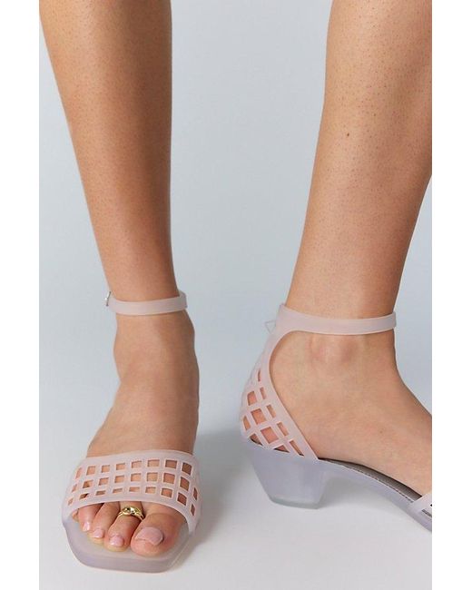 FP Vegan Collection Blue Pinwheel Jelly Heels By