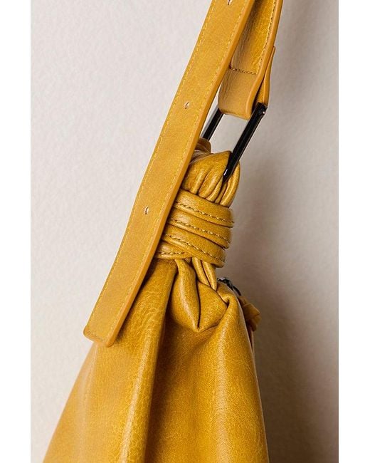 Free People Vegan Slouch Bag in Metallic | Lyst UK