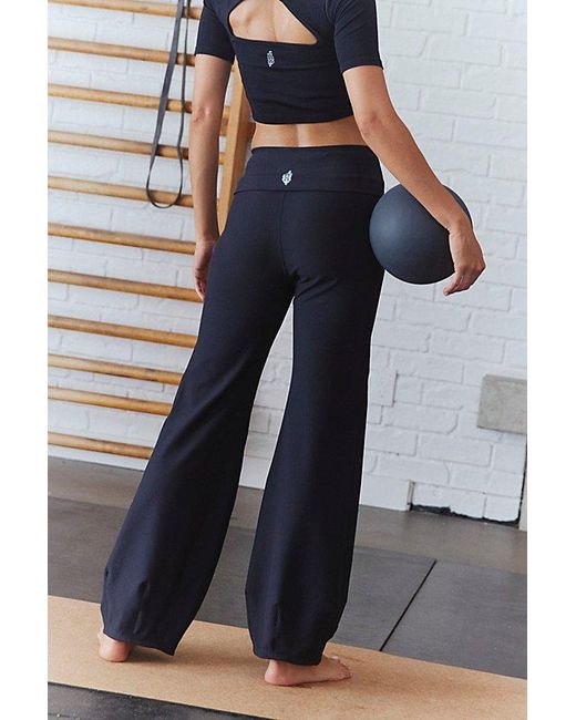 Fp Movement Gray Quick Step Ribbed Bubble Pant