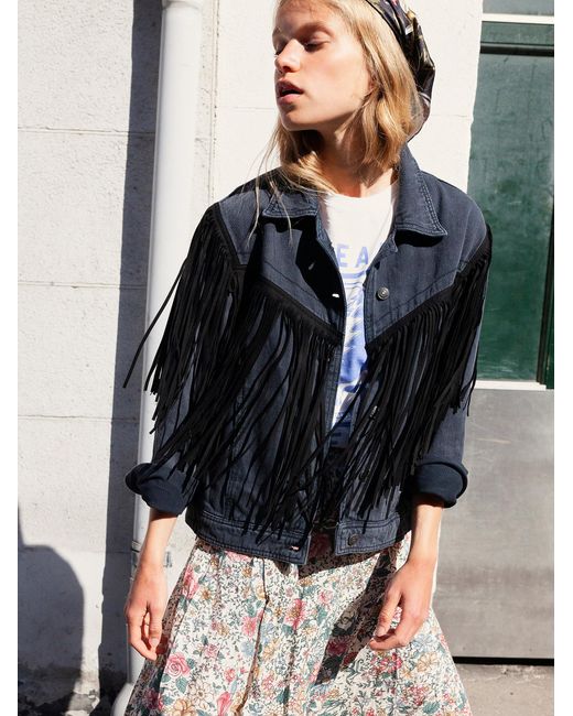 Fringe Denim Jacket 