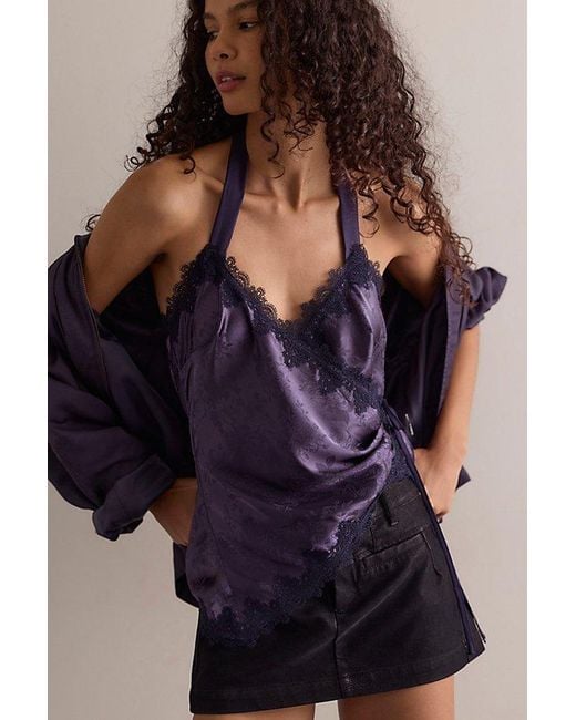 Intimately By Free People Purple Knot Your Type Wrap Cami By