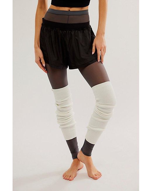 Free People Black Jule Mesh Tight At In Charcoal, Size: Xs