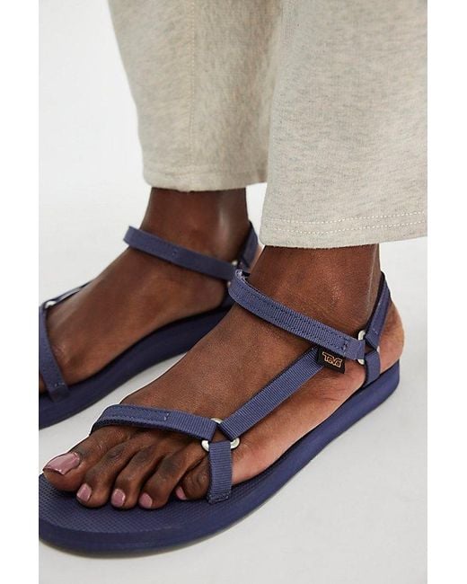 Teva White Original Universal Slim Sandals