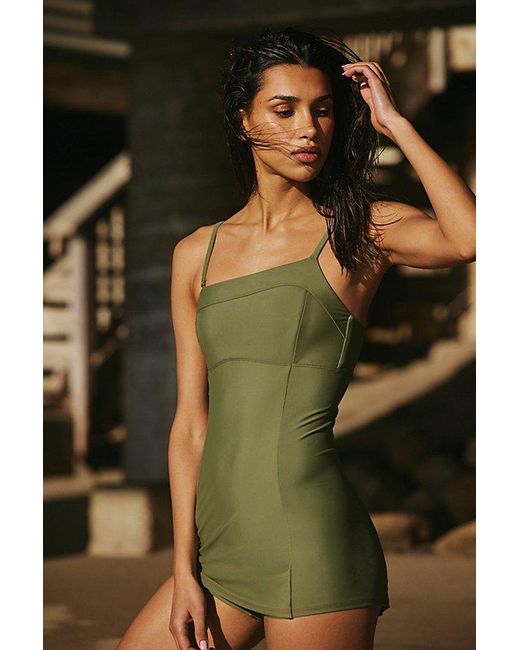 Seea Green Bolinas Surf One-piece At Free People In Wild Sage, Size: Small