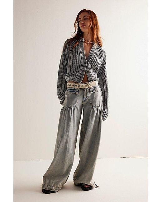 Free People Gray We The Free Lotus Jeans