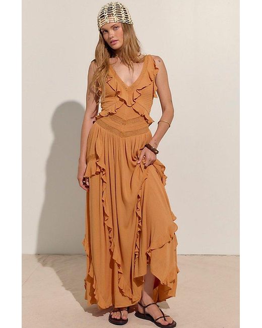 free-est Brown Marsai Maxi Dress By
