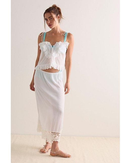 For Love & Lemons White Ambre Sleep Top