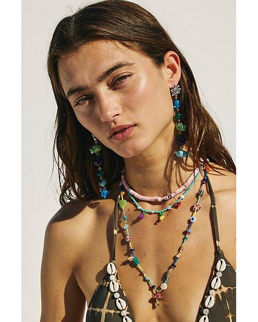 Free People Green Cherry Berry Necklace