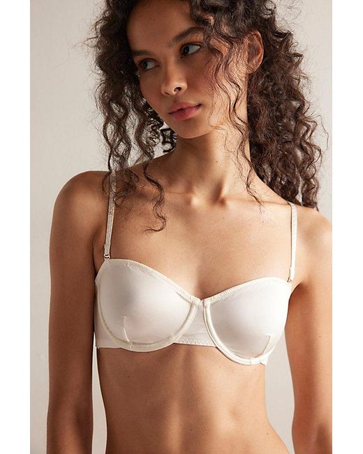 Free People Brown Shine On Balconette Underwire Bra