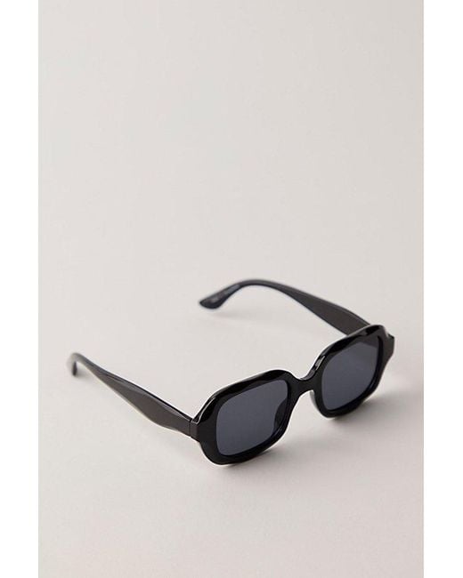 Free People Black Alta Square Sunglasses