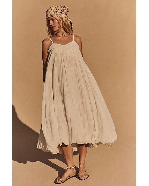 free-est Natural Genevieve Midi Dress By