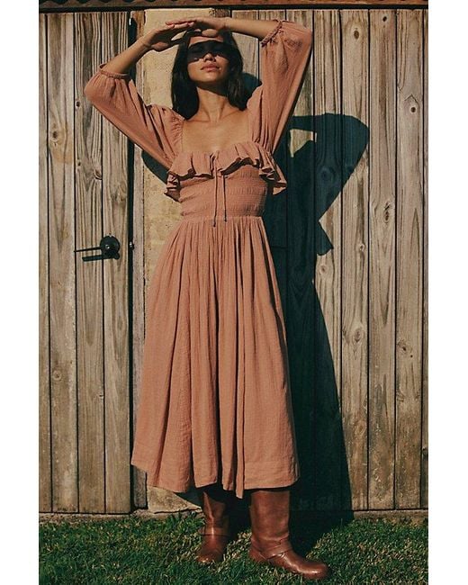 free-est Multicolor Oasis Midi Dress By