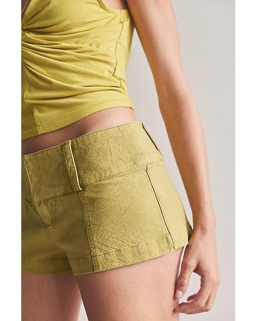 Free People Multicolor Ana Solid Micro Shorts