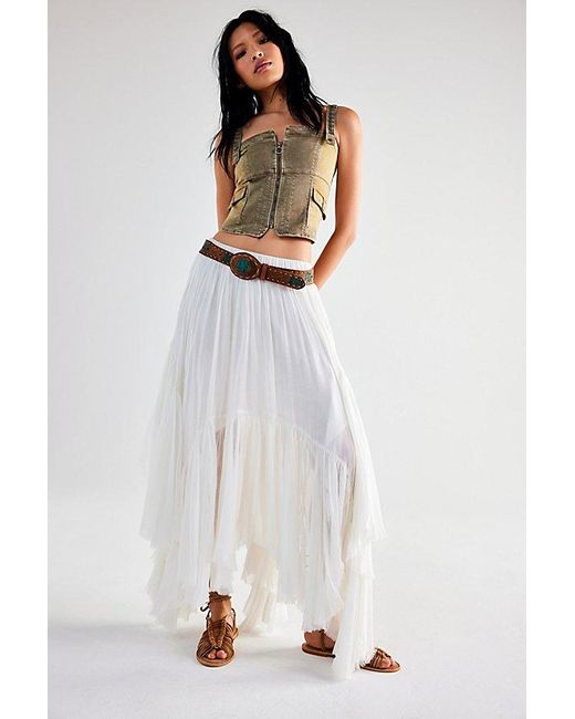 Free People White Fp One Clover Skirt