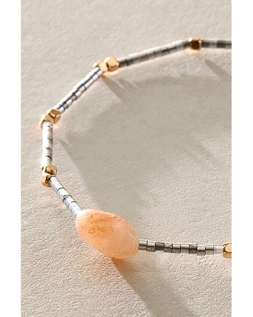 Free People Green Sol Semiprecious Stone Bracelet