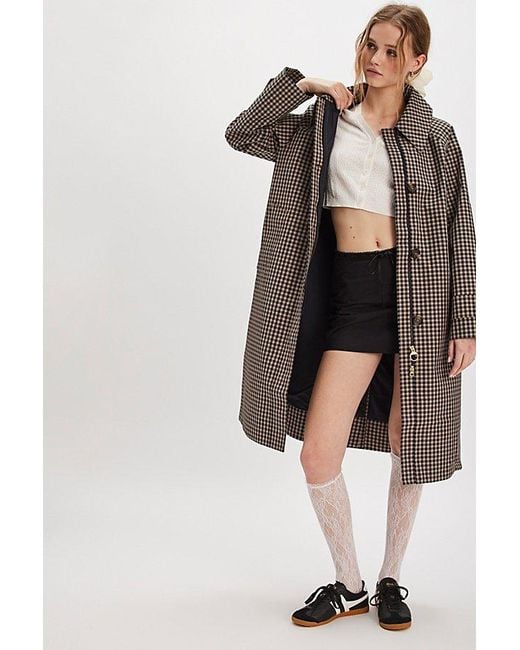 Barbour Multicolor Nadine Checked Showerproof Car Coat Jacket