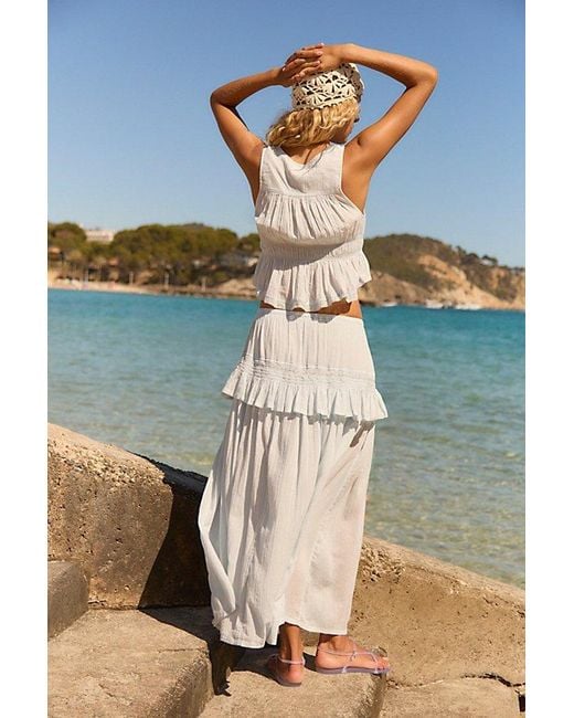 free-est Blue Bare Bliss Skirt Set By