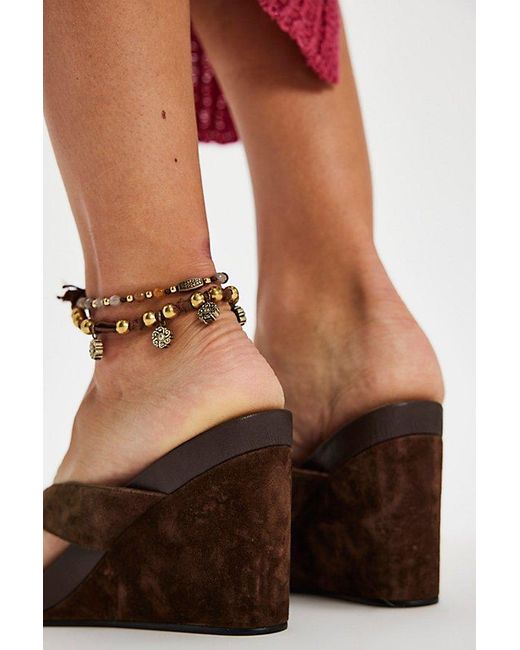 Jeffrey Campbell Red Rylee Thong Wedges By