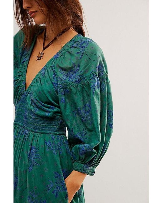 Free People Golden Hour Maxi Dress in Green | Lyst UK