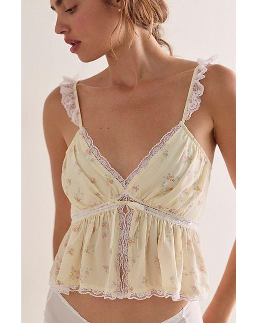 LoveShackFancy Brown Nicoleta Top