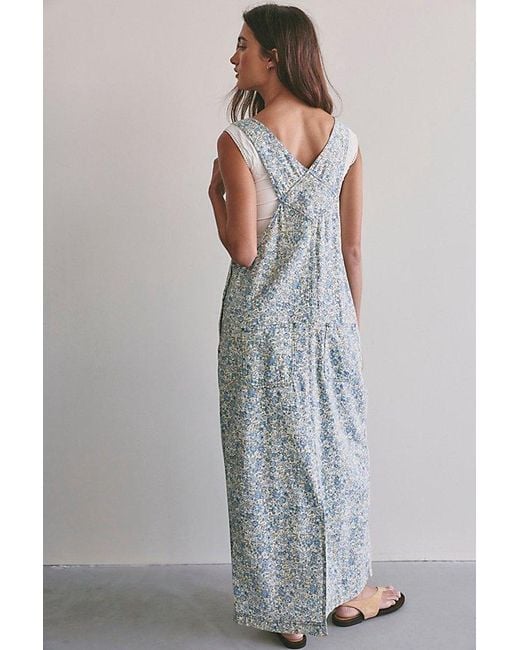 Free People Multicolor Hanson Apron Midi Dress