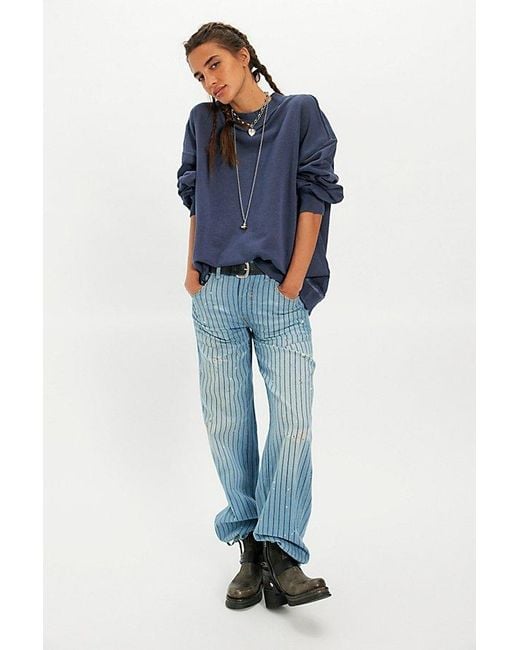 Free People Blue Palm Springs Pullover