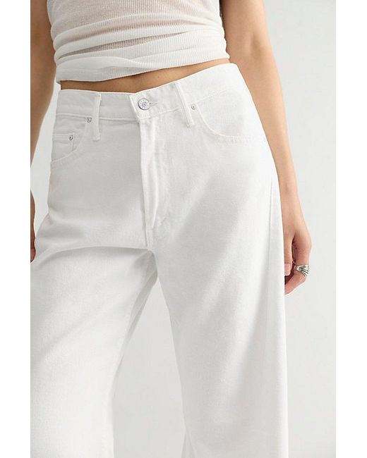 Mother White Snacks! By The Lemon Twist Skimp Jeans