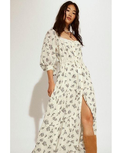 Free People Morning Meadows Long-Sleeve Maxi Dress | Lyst Free People Morning Meadows Long-Sleeve Maxi Dress | Lyst