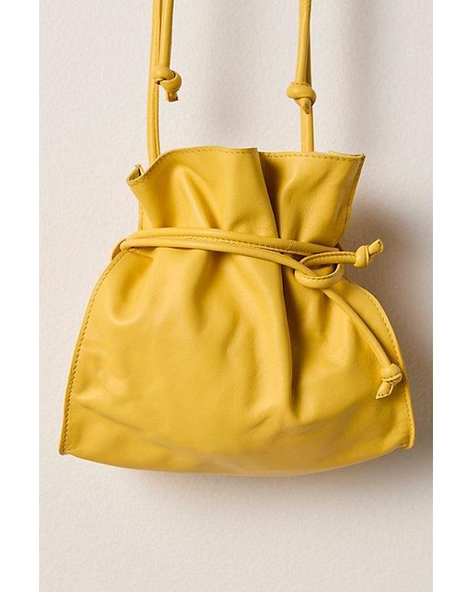Free People Metallic Lucy Leather Pouch